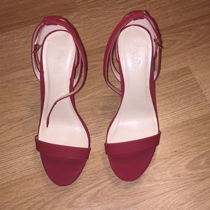 Charlotte Russe Red Strappy High Heels